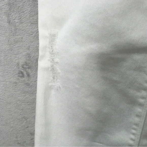 SPANX Distressed Skinny Jean‎ Sz L White - Picture 5 of 14